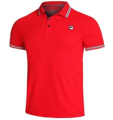 Koszulka tenisowa Fila Polo Piro czerwona
