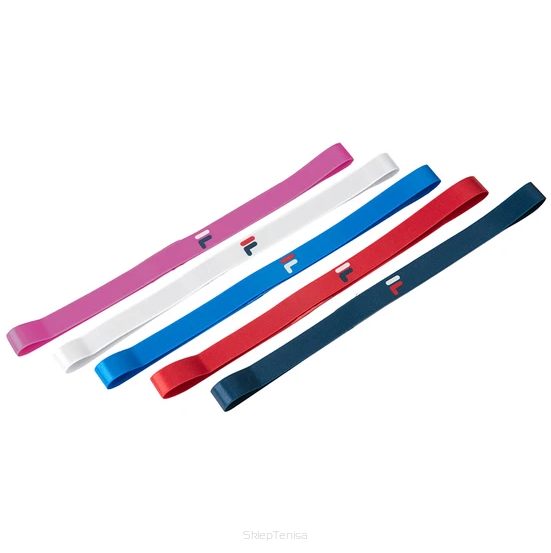 Opaski na głowę Fila Headband Millie wielokolorowe x5