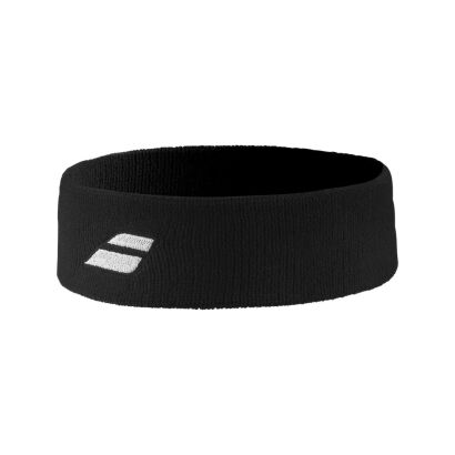 Frotka tenisowa na głowę Babolat Logo Headband czarna