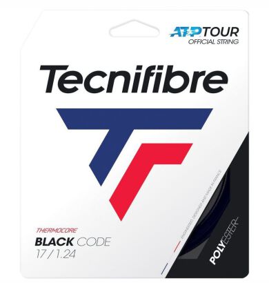 Naciąg tenisowy Tecnifibre Black Code 1.18 czarny