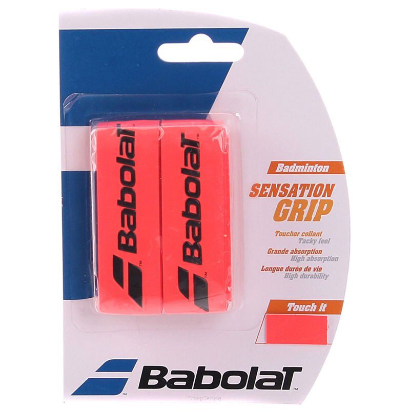 Owijka wierzchnia badminton Babolat Grip Sensation - różowa