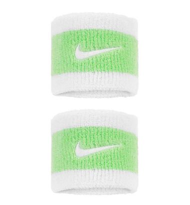 Frotka tenisowa Nike Swoosh Wristbands biało-miętowa