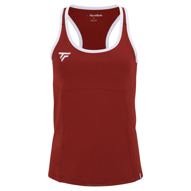 Top damski Tecnifibre Team Tank bordowy