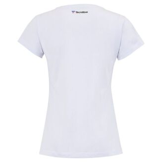 Koszulka tenisowa damska Tecnifibre Club Cotton Tee biała