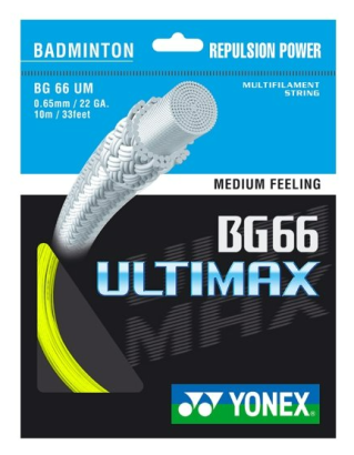 Naciąg badminton Yonex BG66 Ulimax żółty