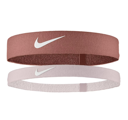 Opaski na głowę Nike Flex Headband bordowo-różowe