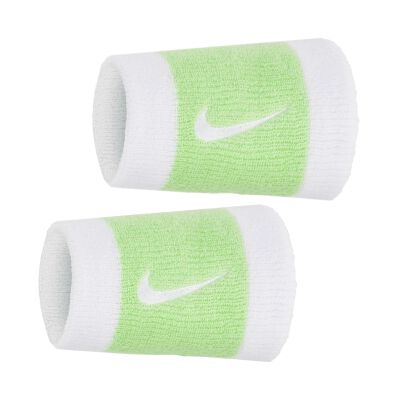 Frotki tenisowe Nike Swoosh Double-Wide biało-miętowe