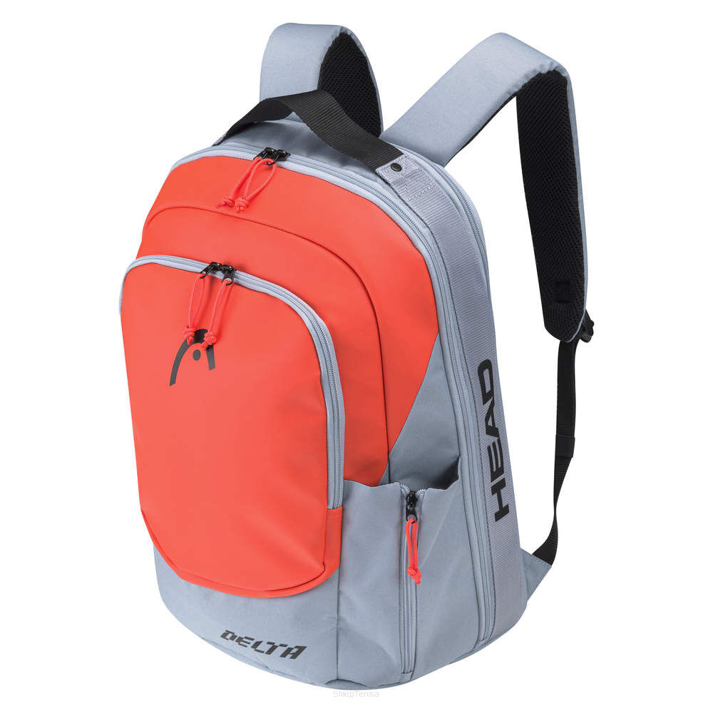 Plecak tenisowy Head Delta Backpack grey/orange