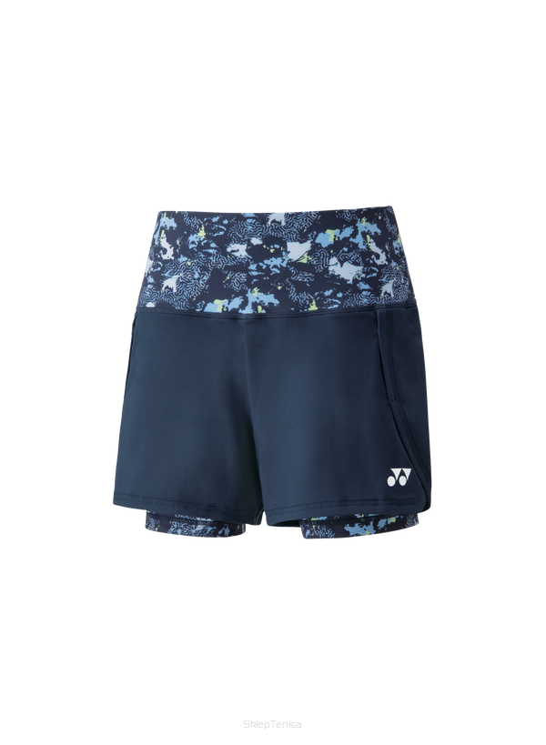 Krótkie Spodenki Tenisowe Yonex Crew Neck - Navy blue