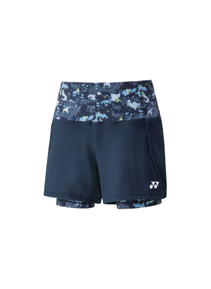 Krótkie Spodenki Tenisowe Yonex Crew Neck - Navy blue