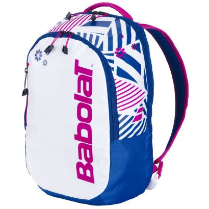 Plecak tenisowy Babolat Backpack Kids biało-niebiesko-różowy