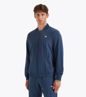 Bluza tenisowa Diadora FZ Jacket Icon granatowa