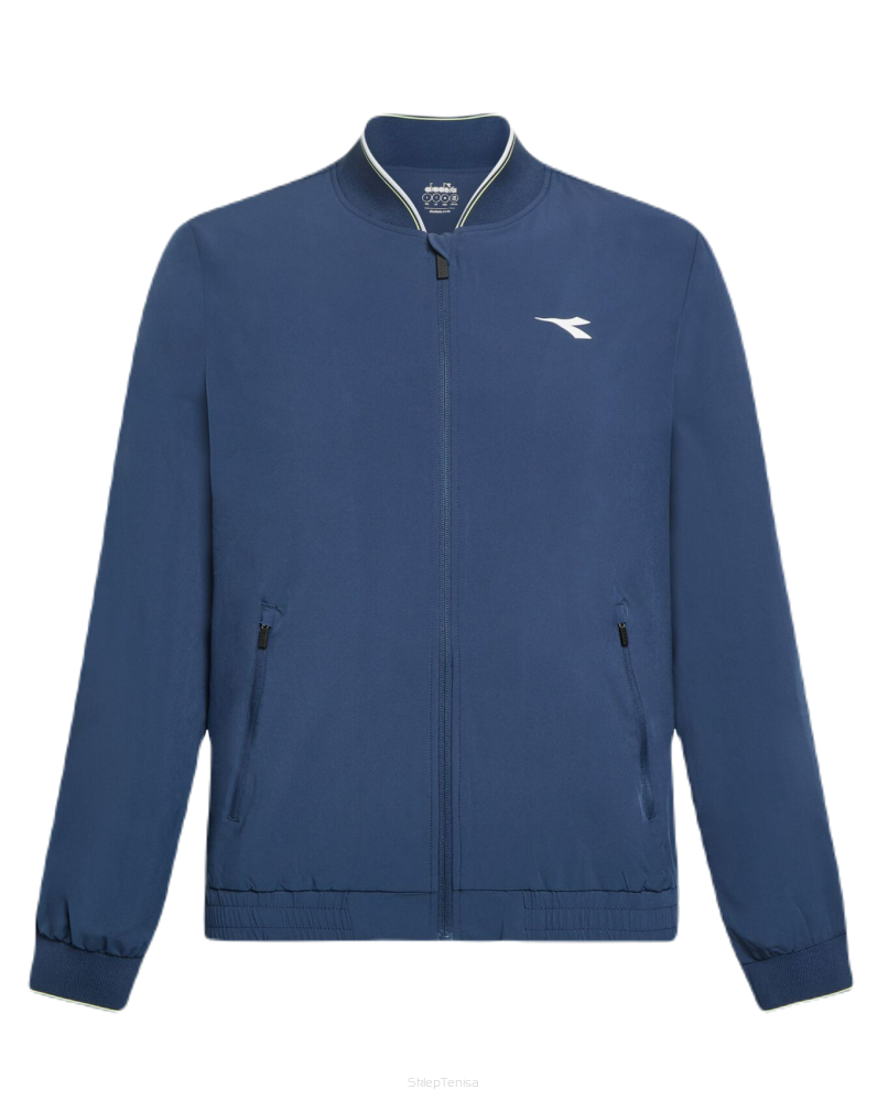 Bluza tenisowa Diadora FZ Jacket Icon granatowa