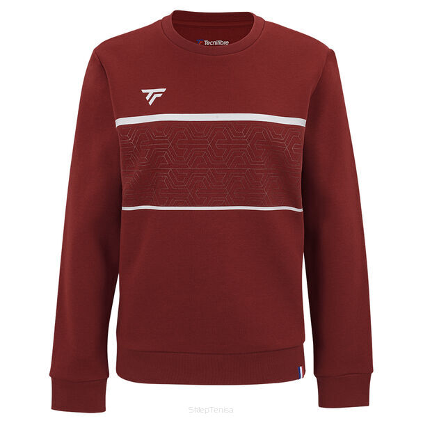 Bluza tenisowa damska Tecnifibre Team Sweat bordowa