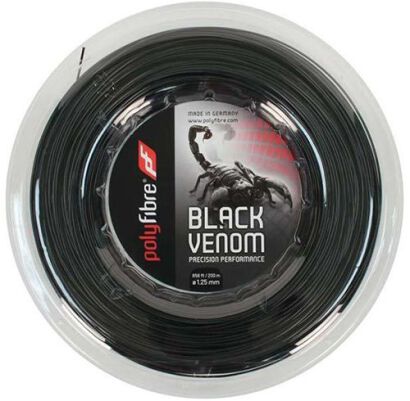 Naciąg tenisowy Polyfibre Black Venom 1.25 szpula 200m
