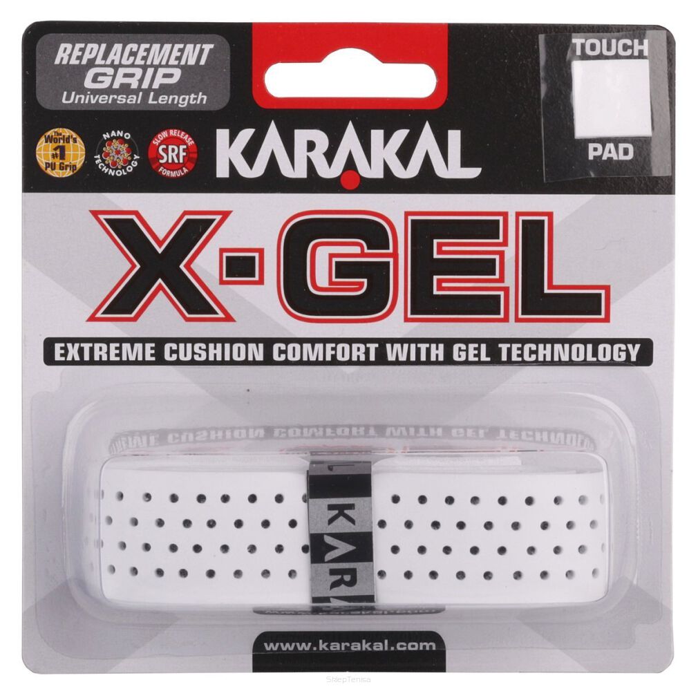 Owijka bazowa Karakal X-Gel Grip biała