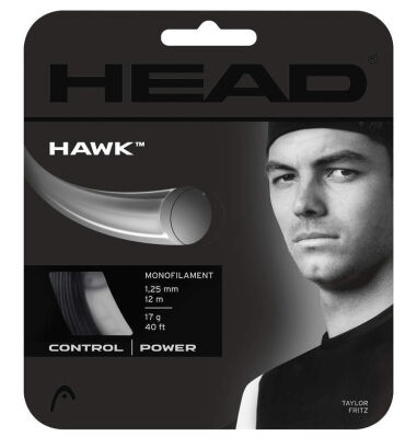 Naciąg tenisowy Head Hawk 12m 1.25 czarny