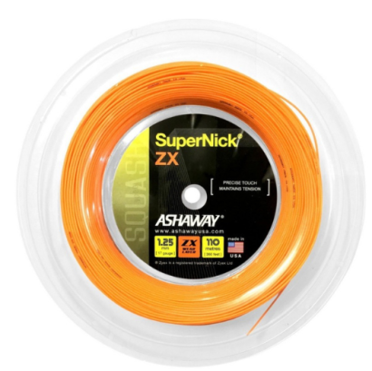 Naciąg do squasha Ashaway Super Nick ZX 1.25 pomarańczowy 9,5m ze szpuli