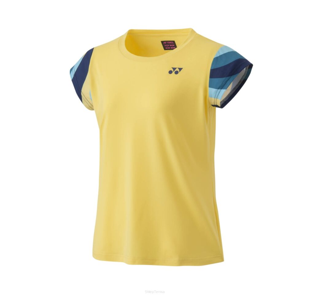 Koszulka tenisowa Yonex AO Crew Neck żółta