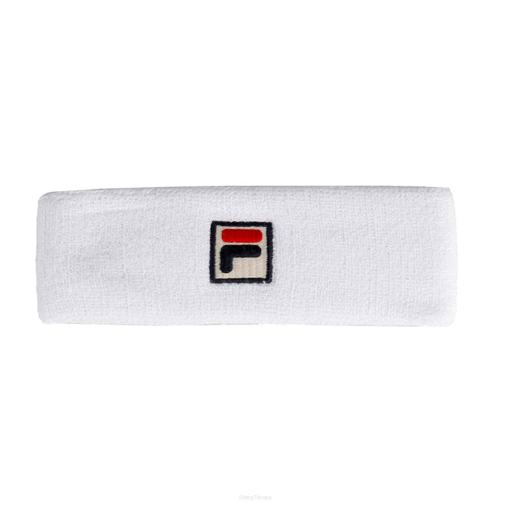 Frotka tenisowa na głowę Fila Headband Flexby biała