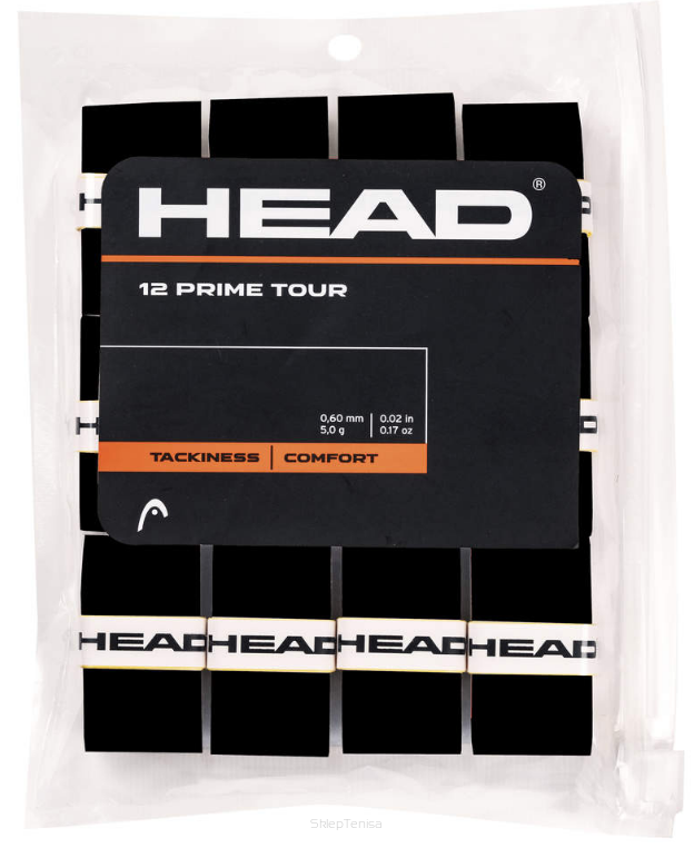 Owijki tenisowe wierzchnie Head Prime Tour x12 czarne