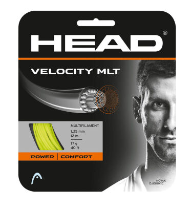 Naciąg tenisowy Head Velocity MLT 12m 1.25 żółty