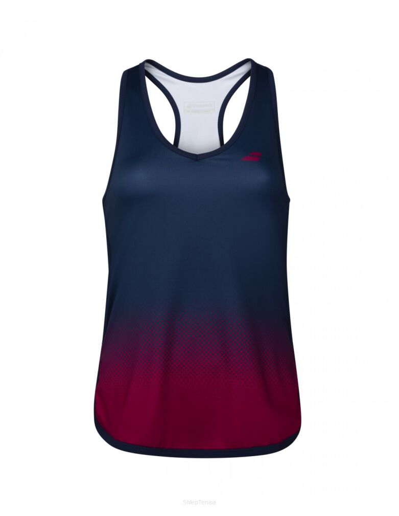 Damski top Babolat Compete Tank Top granatowo-czerwony