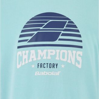 Koszulka tenisowa Babolat Exercise Graphic Tee Boy- Angel Blue