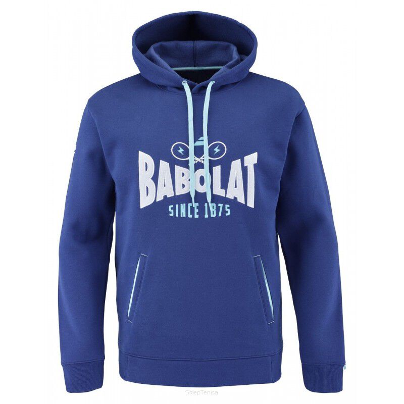 Bluza tenisowa Babolat Exercise Hood Sweat Men Estate Blue