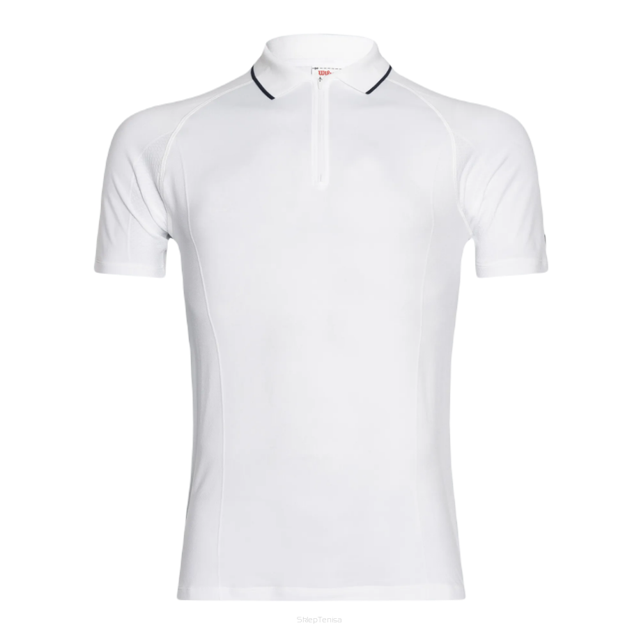 Koszulka tenisowa Wilson Team Seamless Polo 2.0 biała