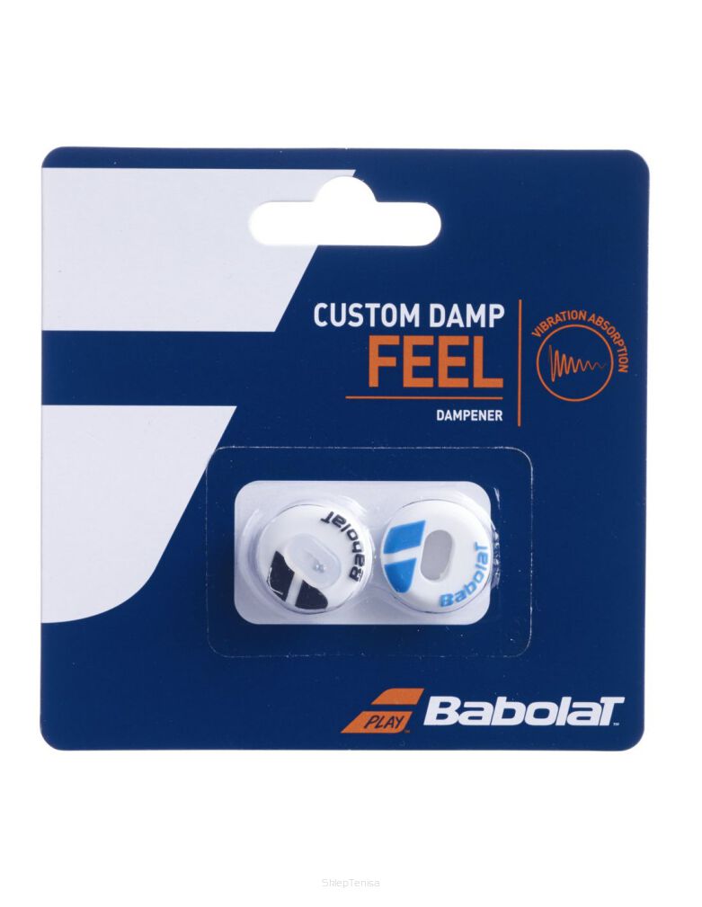 Wibrastop Tłumik tenisowy Babolat Custom Damp x2 biały