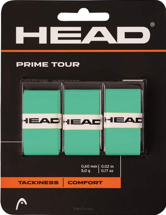 Owijki tenisowe wierzchnie Head Prime Tour x3 miętowe