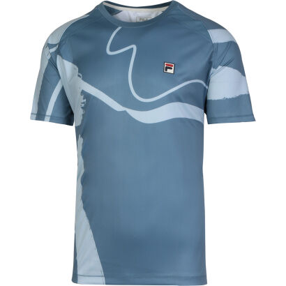 Koszulka tenisowa Fila T-shirt Cassian niebieska