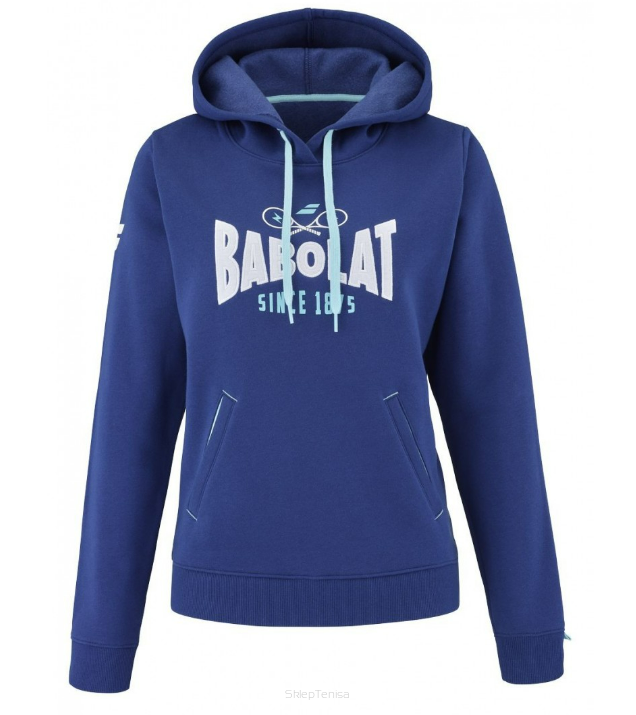 Bluza tenisowa Babolat Exercise Hood Sweat Women granatowa