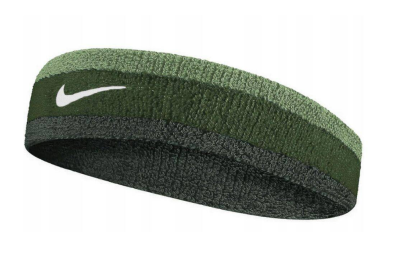 Frotka tenisowa na głowę Nike Swoosh Headband zielona