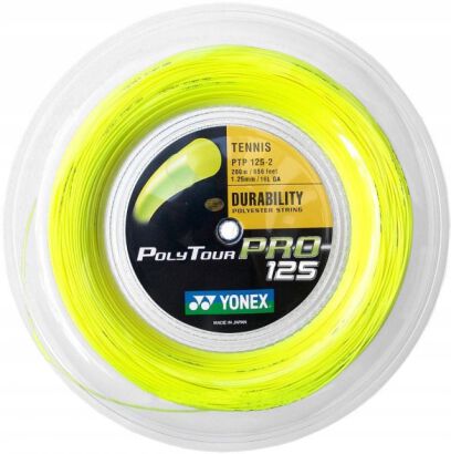 Naciąg tenisowy Yonex Poly Tour Pro 1.25 ze szpuli żółty