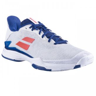 Buty tenisowe męskie Babolat Jet Tere AC white/estate blue