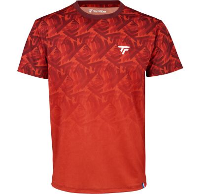 Koszulka tenisowa Tecnifibre X-Loop Tee pomarańczowa