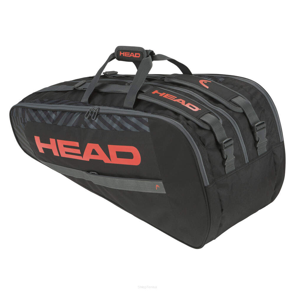 Torba tenisowa Head Base Racquet Bag L - czarny/pomarańczowy