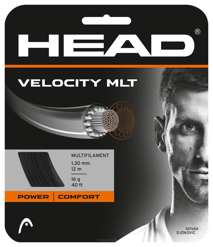 Naciąg tenisowy Head Velocity MLT 1.30 - czarny