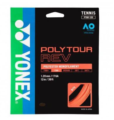 Naciąg tenisowy Yonex Poly Tour Rev 12m 1.30mm orange