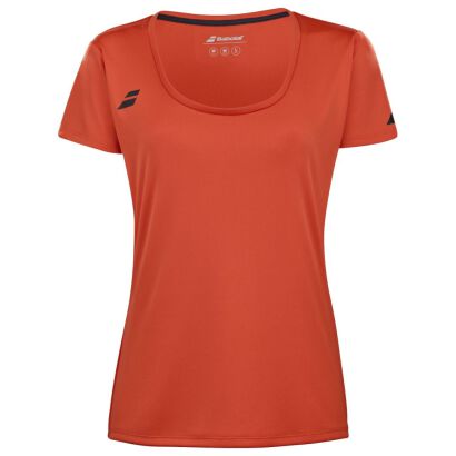 Koszulka tenisowa juniorska Babolat Play Cap Sleeve Top Girl czerwona