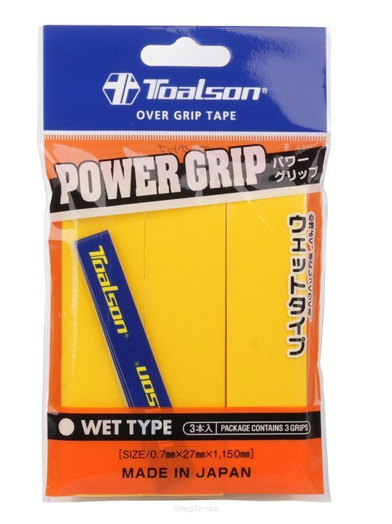 Owijka wierzchnia Toalson Power Grip 3P - żółta