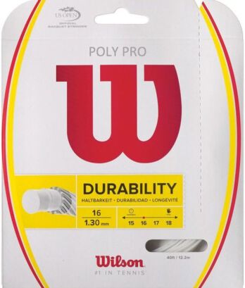 Naciąg tenisowy Wilson Poly Pro (12.2 m) 1,25mm - silver