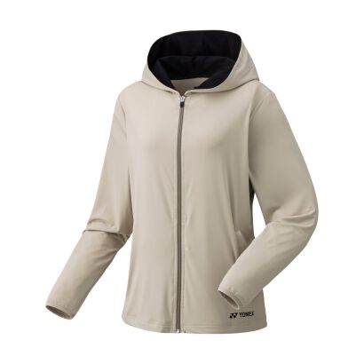 Bluza tenisowa Yonex Full-Zip Hoodie beżowa