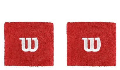 Frotka tenisowa Wilson Wristbands Poignets - red