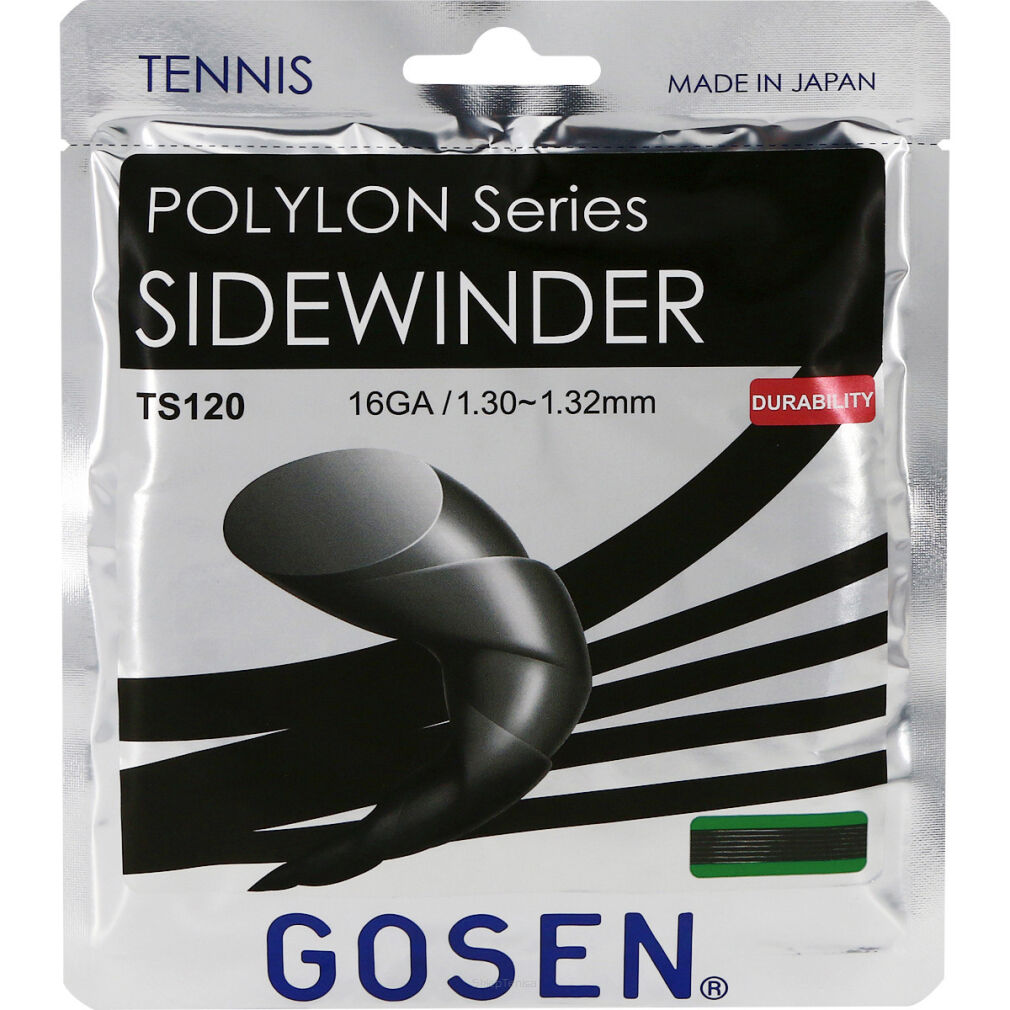 Naciąg tenisowy Gosen Polylon Series Sidewinder 1.30-1.32 czarny