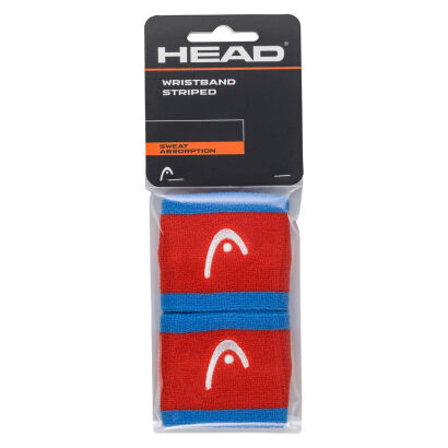 Frotka tenisowa Head Wristband Striped 2.5" czerwono-niebieska