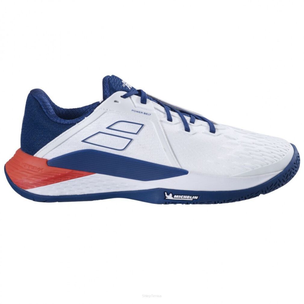 Buty tenisowe Babolat Propulse Fury 3 AC white/estate blue