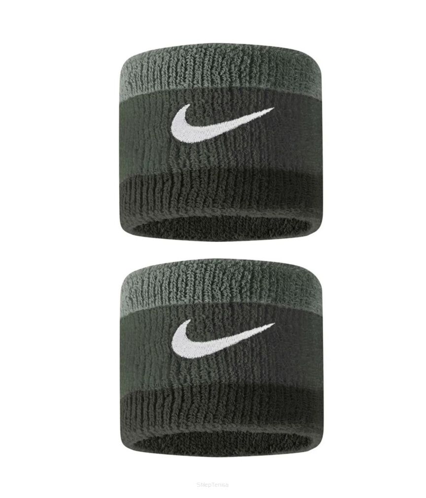 Frotka tenisowa Nike Swoosh Wristbands zielona